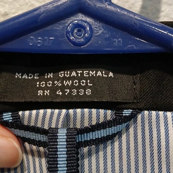 Nwt Tommy Hilfiger Wool Men's Black Adams Blazer Classic Tailored Trim Fit - Picture 4 of 10